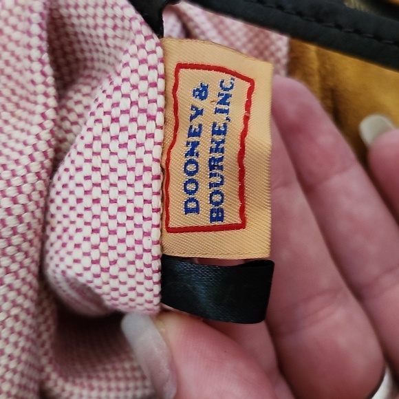 Dooney and Bourke Vintage Suede Leather Heavy Tote Bag - Picture 13 of 14